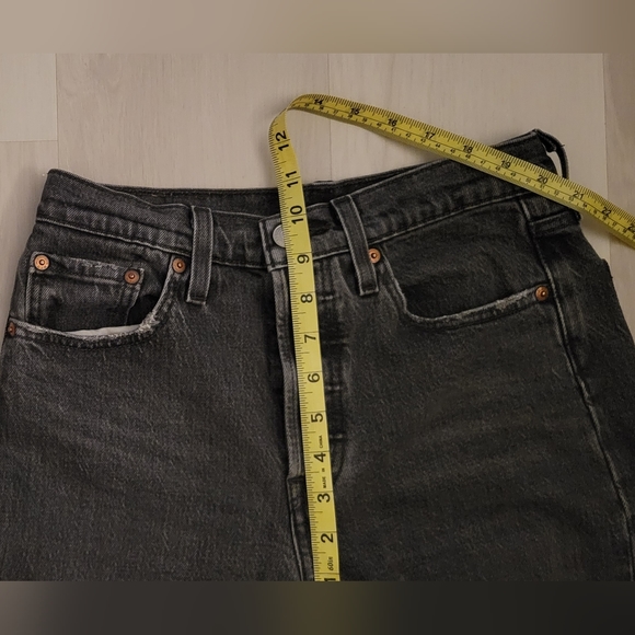 Levi's 501 ankle jeans, size 25, washed-out black - Picture 6 of 9